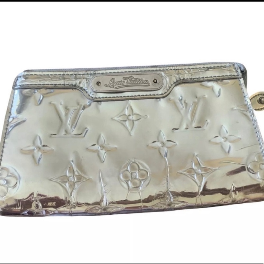 Louis Vuitton Silver Monogram Clutch